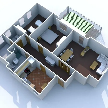 Bergmann Mit Balkon Und Kamin 아파트